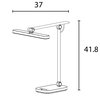 Bureaulamp Unilux Pureline led wit foto