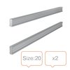 Rails de support pour bandes planning fiches-T nobo 20 2 pièces Photo