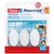 Haken tesa Powerstrips® SMALL Ovaal zelfklevend verwijderbaar wit 3 stuks