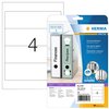 Rugetiket HERMA 5123 192x59mm zelfklevend wit 100 etiketten foto