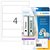 Rugetiket HERMA 5123 192x59mm zelfklevend wit 100 etiketten
