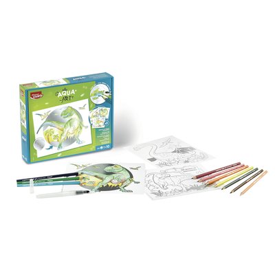 Hobbyset Maped Creativ Aqua'Art dinosaurus 14-delig assorti