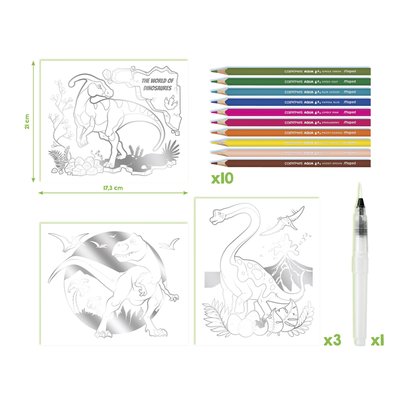 Hobbyset Maped Creativ Aqua'Art dinosaurus 14-delig assorti
