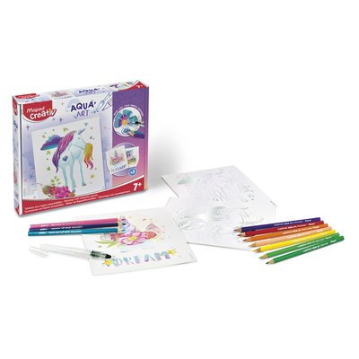 Kit créatif Maped Creativ Aqua'Art Licorne 14 pièces assorti