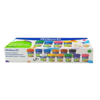 Gouache Pelikan 20ml assorti boîte 12 pièces