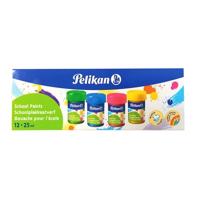 Gouache Pelikan 20ml assorti boîte 12 pièces