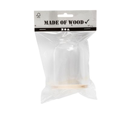 Stolp Creativ Company met houten voet 9.5cm x 6cm