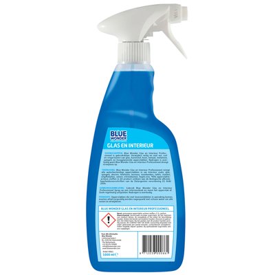 Nettoyant Vitre et Intérieur Blue Wonder Prof spray 1L