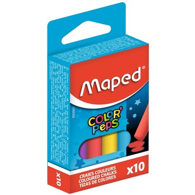 Schoolbordkrijt Maped Color'Peps set á 10 stuks assorti