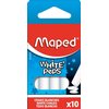 Schoolbordkrijt Maped White'Peps set á 10 stuks wit foto