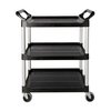 Chariot de service Rubbermaid avec roue pivotantes 10cm noir Photo