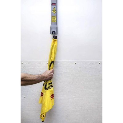 Cône d'avertissement Rubbermaid 3 côtés Pop-up Multilingue 76cm jaune