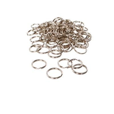 Sleutelring Creativ Company zilverkleurig 25mm 100 stuks