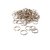 Sleutelring Creativ Company zilverkleurig 25mm 100 stuks