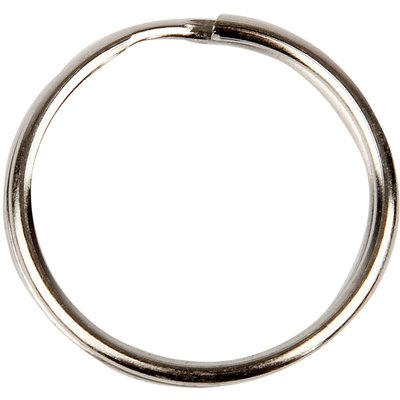 Sleutelring Creativ Company zilverkleurig 25mm 100 stuks