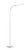 Vloerlamp MAUL Pirro LED dimbaar wit