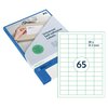 Etiket Rillprint 38x21.2mm mat transparant 1625 etiketten foto