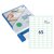 Etiket Rillprint 38x21.2mm mat transparant 1625 etiketten