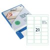 Etiket Rillprint 63.5x38.1mm mat transparant 525 etiketten foto
