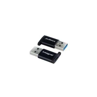 Adapter Integral USB-C naar USB-A 2-pack