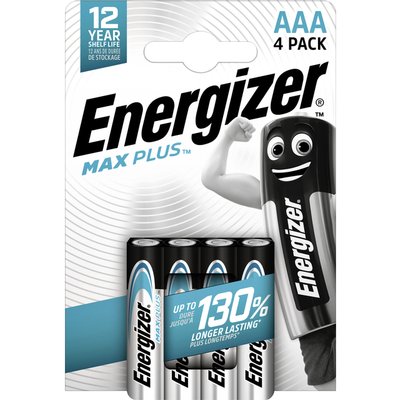 Batterij Energizer Max Plus 4x AAA alkaline