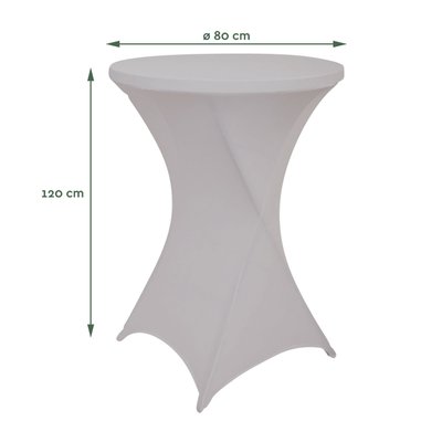 Tafelrok BRASQ voor statafel 80cm grijs