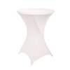 Housse de table haute BRASQ 80cm blanc Photo