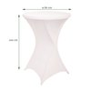 Housse de table haute BRASQ 80cm blanc Photo