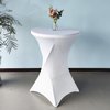 Housse de table haute BRASQ 80cm blanc Photo