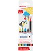 Fineliner edding 1200 fijn glitter assorti set à 5 stuks foto