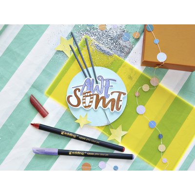 Fineliner edding 1200 fijn glitter assorti set à 5 stuks