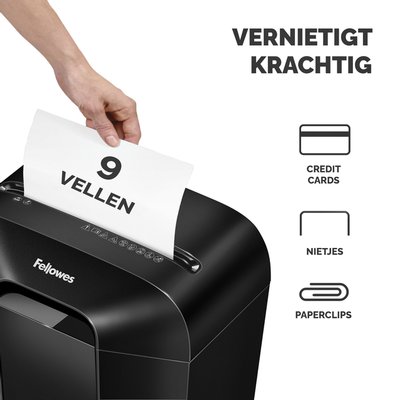 Destructeur Fellowes Powershred LX50 particules 4x37mm noir