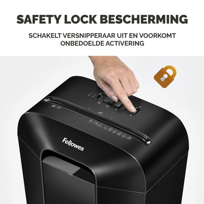 Destructeur Fellowes Powershred LX50 particules 4x37mm noir