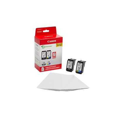 Inktcartridge Canon PG-575 CL-576 zw + kl + papier