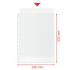 Showtas Esselte recycle PP A4 100µ 11-gaats 50 stuks foto