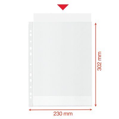 Showtas Esselte recycle PP A4 100µ 11-gaats 50 stuks