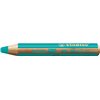 Crayon de couleur STABILO 880 woody 3-en-1 multi-surfaces turquoise Photo