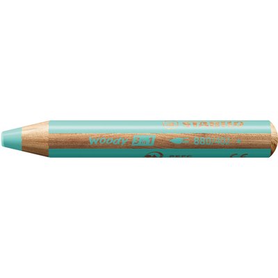 Crayon de couleur STABILO 880 woody 3-en-1 multi-surfaces pastel bleu