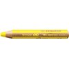 Crayon de couleur STABILO 880 woody 3-en-1 multi-surfaces jaune Photo
