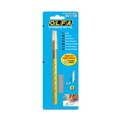 Cutter pour l'art créatif Olfa AK-1 blister 1 pièce