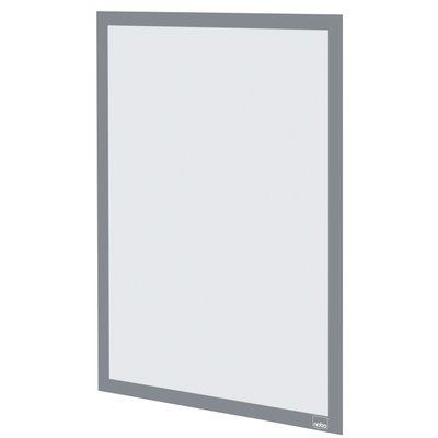 Infokader Nobo zelfklevend A3 zilver 2 stuks