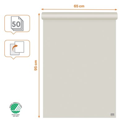 Flipoverpapier Nobo standaard 65x95cm dubbelzijdig plano 50vel