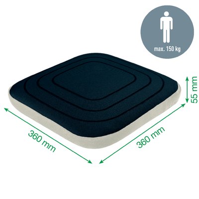Coussin d'assise Leitz Ergo avec housse en tissu