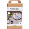 Kit DIY Moulage résine Plateau avec effet marbré Photo
