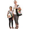 Tas Creativ Company 42x34x12cm met plastic voorkant zwart foto