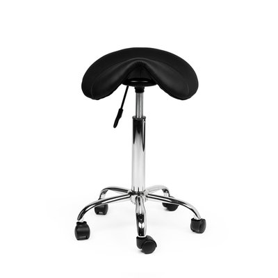 Zadelkruk Office medium harde wielen zw