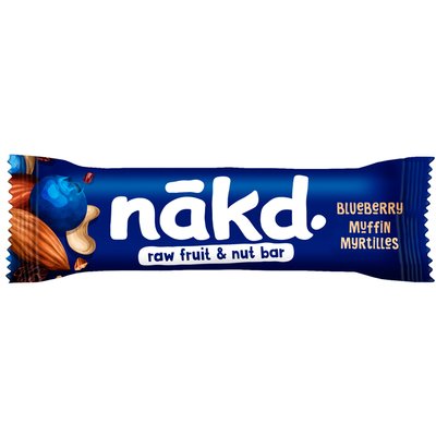 Fruit- en notenreep NAKD blueberry muffin 18x35 gram