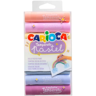 Verfstift Carioca Temperello set à 8 pastelkleuren