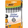 Stylo bille BIC Cristal Medium noir blister 10 pièces Photo
