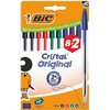 Stylo bille BIC Cristal Medium bleu blister 8 + 2 gratuits Photo